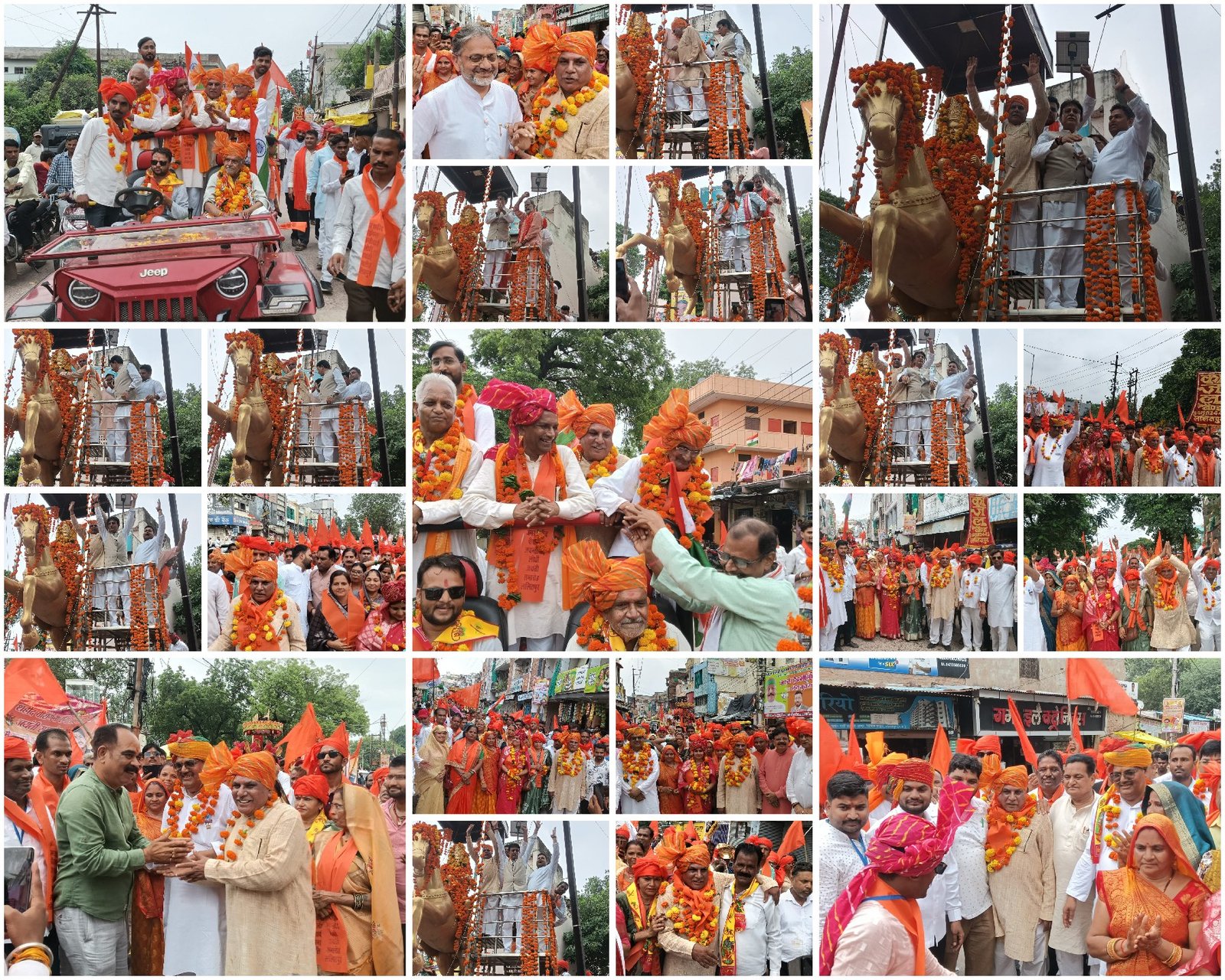ललितपुर में वीरांगना अवंती बाई लोधी की जन्म जयंती पर भव्य शोभायात्रा का आयोजन, हजारों की संख्या में उमड़े लोग. - ललितपुर - LA