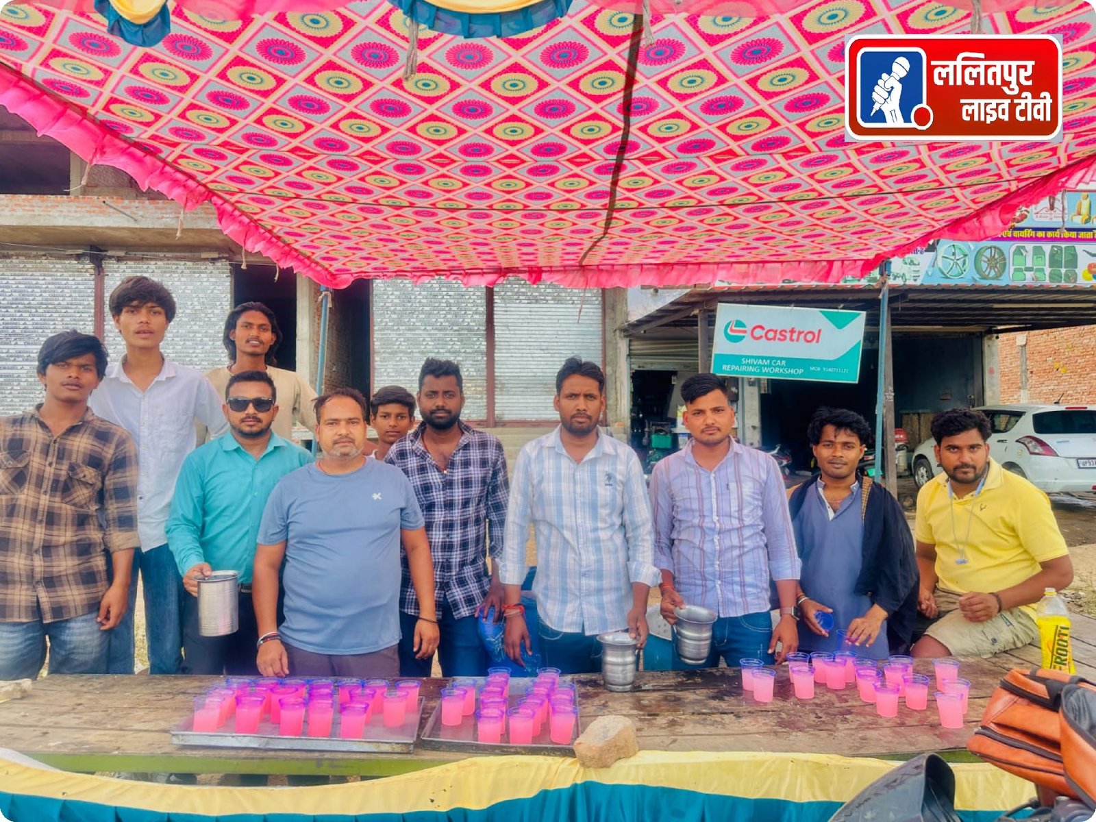 भीषण गर्मी और तपती धूप के बीच आज बबीना में मानवता, सेवा और भाईचारे की एक ऐसी मिसाल देखने को मिली, जिसने हर किसी का दिल जीत लिया।
