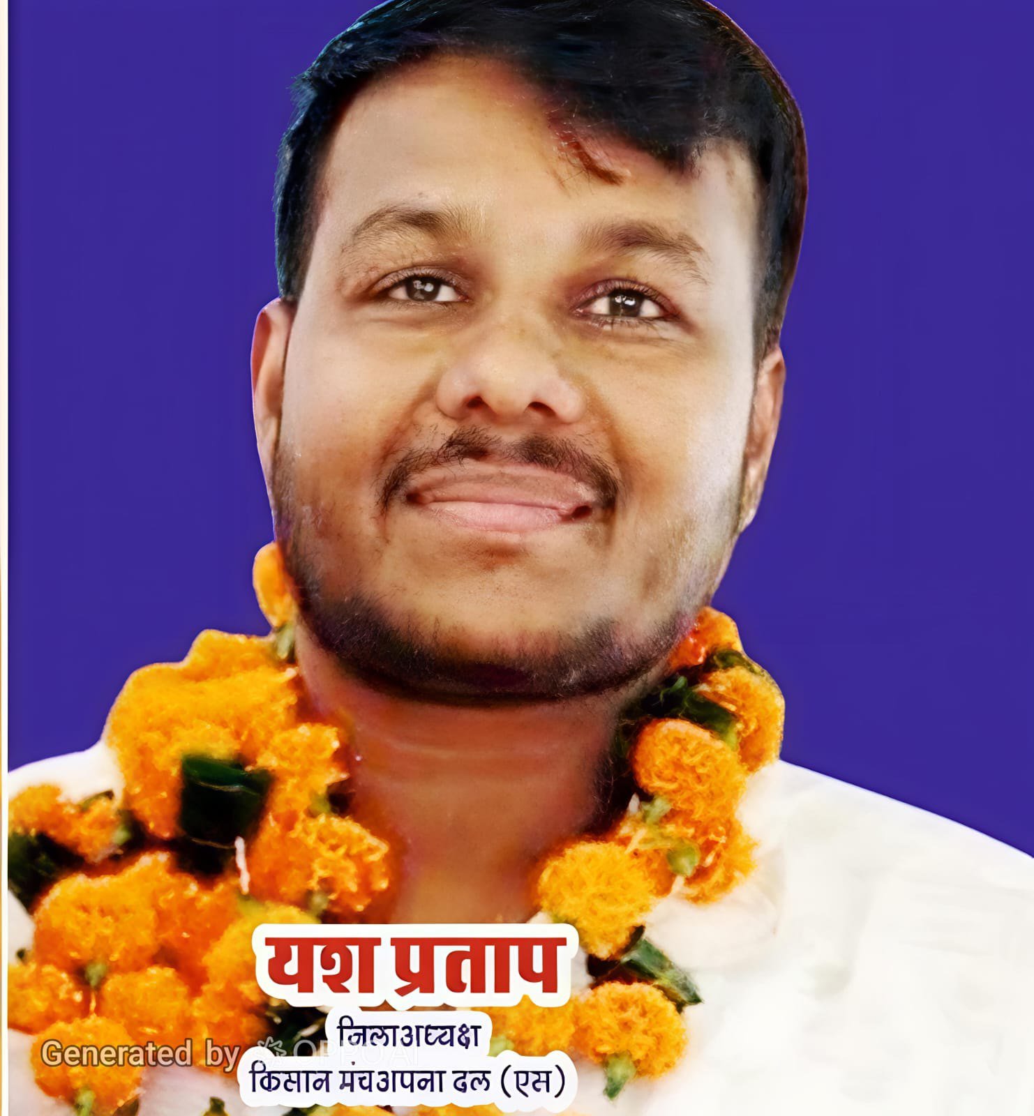 यश प्रताप सिंह को अपना दल (एस) किसान मंच का जिलाध्यक्ष मनोनीत किया गया.