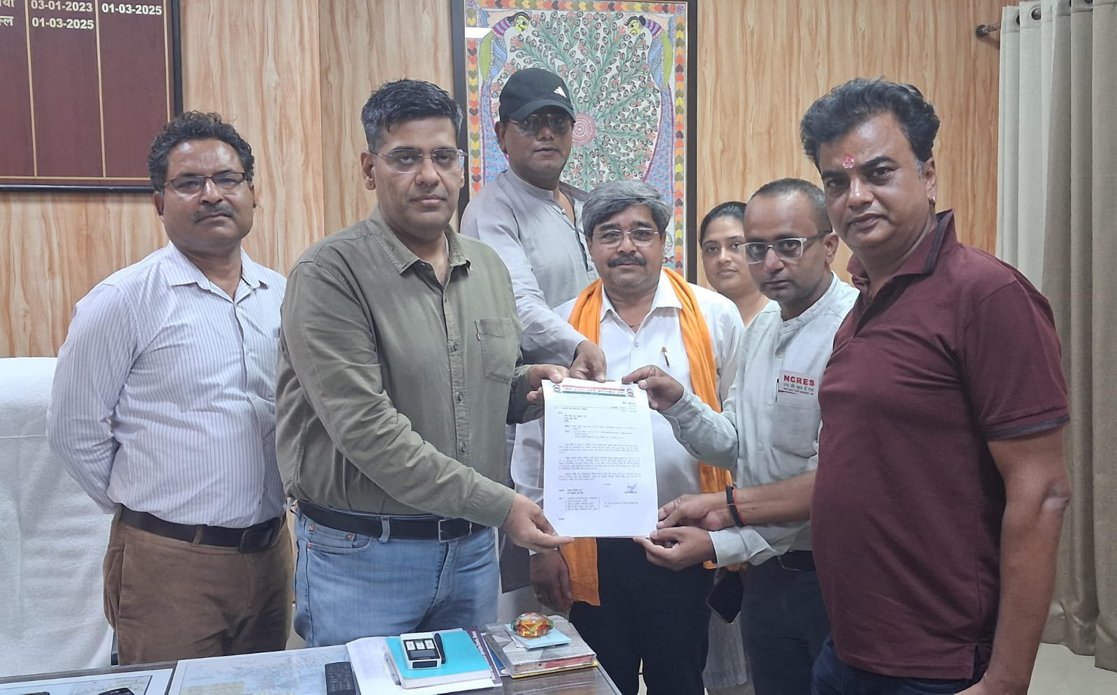 मंडलीय प्रतिनिधियों ने मंडल सचिव गौरव श्रीवास्तव के नेतृत्व में NCRES ने किया लाइन बॉक्स का विरोध: