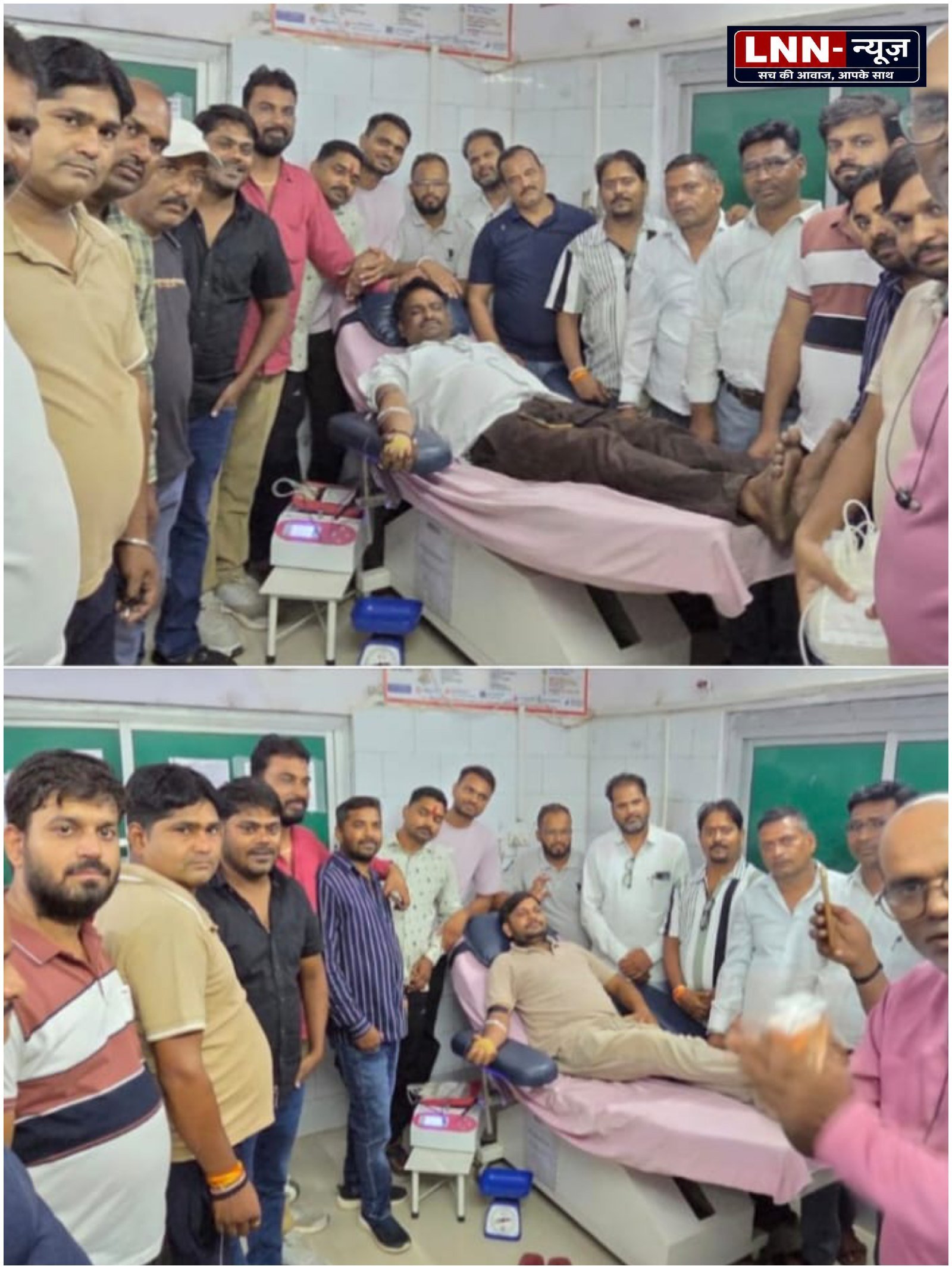 बॉबी राजा संतोष पटेल शिवम पटेल ने रक्तदान कर मानवता का धर्म निभाया युवा पटेल वाहिनी के सदस्यों ने भी  किया रक्तदान.