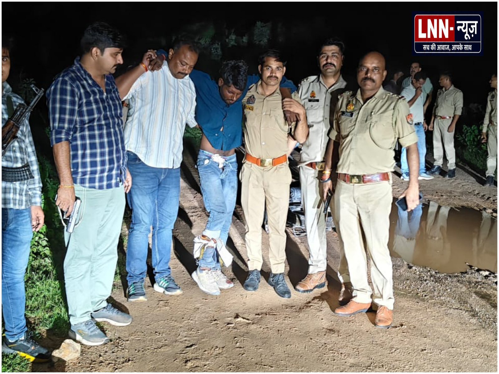 नवाबाद पुलिस की बड़ी कार्रवाई: चेन स्नैचिंग के दो आरोपी मुठभेड़ में गिरफ्तार, एक घायल.