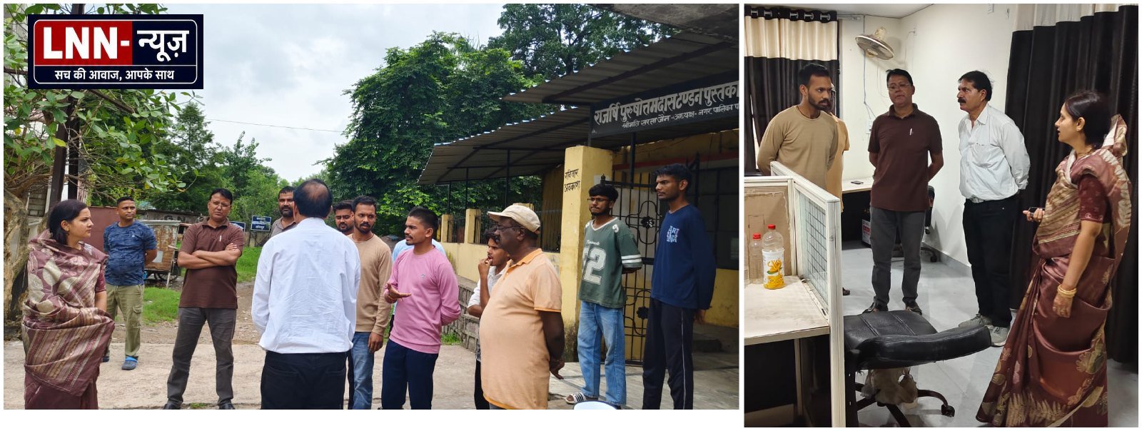 नगर पालिका अध्यक्ष ने राजर्षि पुरुषोत्तमदास टंडन पुस्तकालय का किया औचक निरीक्षण, व्यवस्थाओं में सुधार के दिए निर्देश: