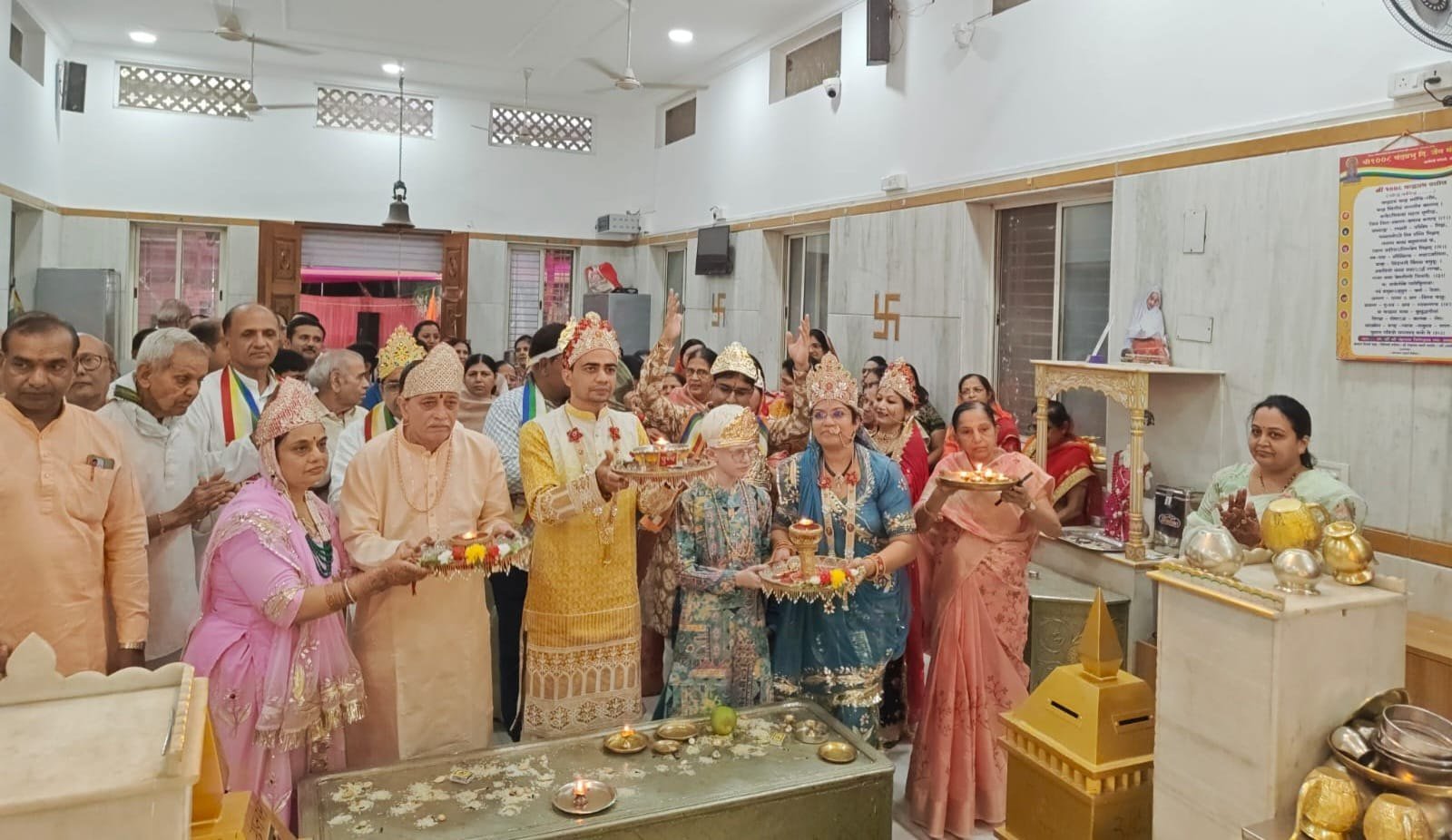 इंद्रध्वज विधान से आत्मशुद्धि का संदेश: आचार्य हेमसागरजी ने कहा, भगवान महावीर को हृदय में स्थान देंआर्यनंदी कॉलोनी में आयोजित